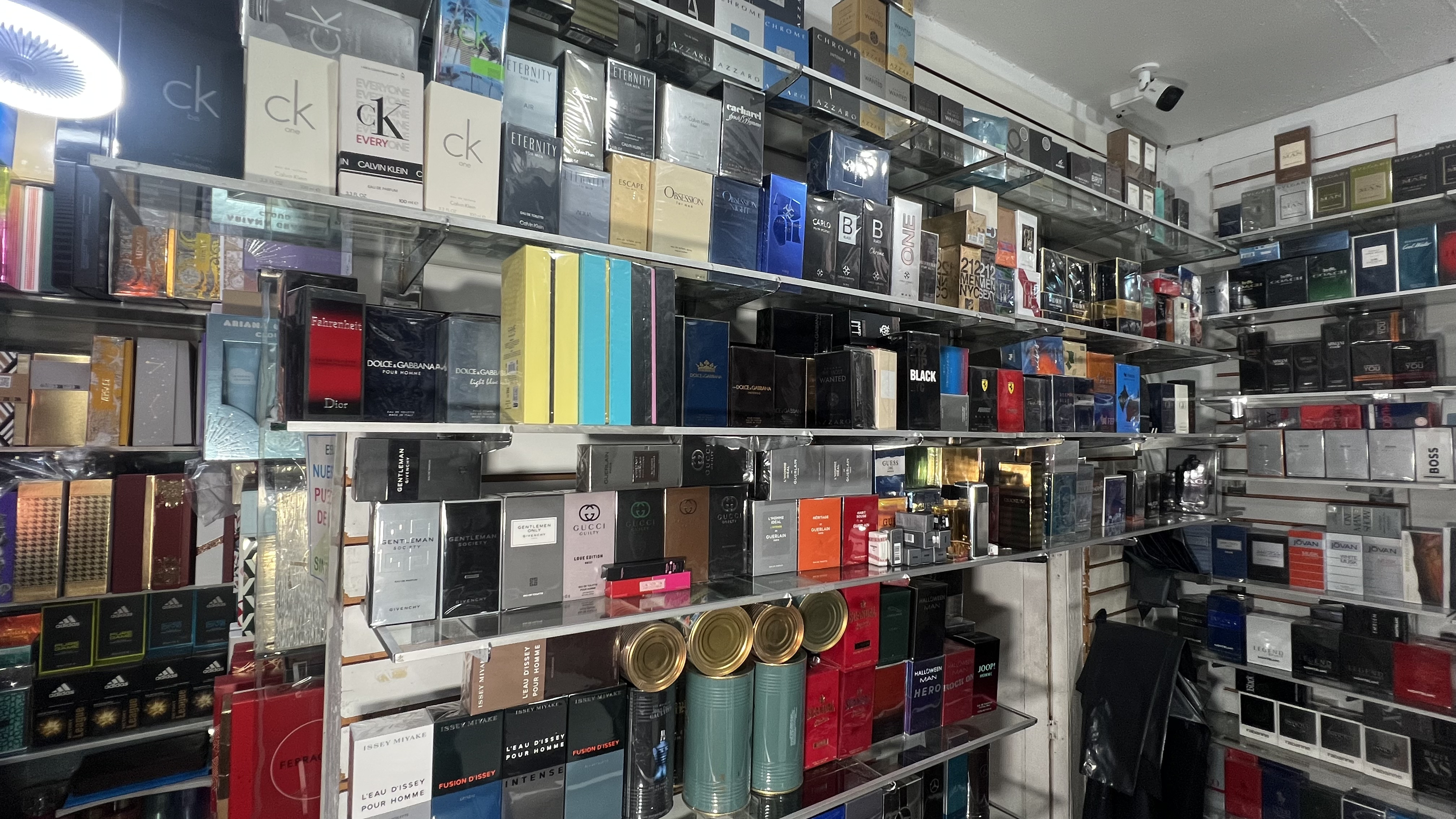 Productos de perfumería en inventario