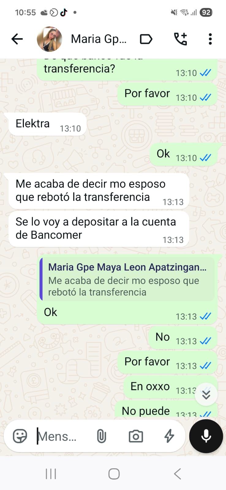 Conversación de WhatsApp con Miguel Cruces